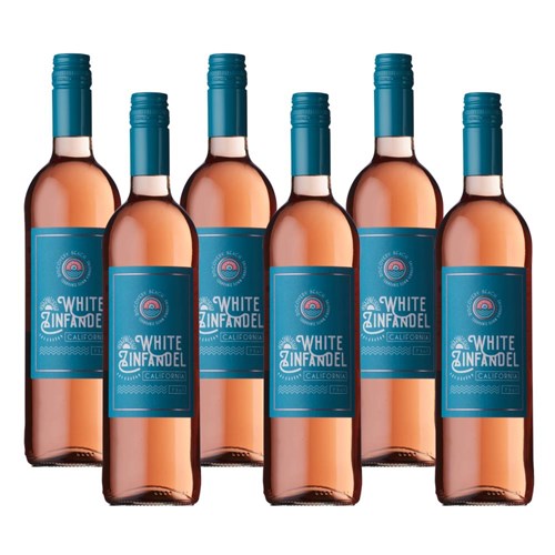Case of 6 Discovery Beach White Zinfandel Rose 75cl Rose Wine